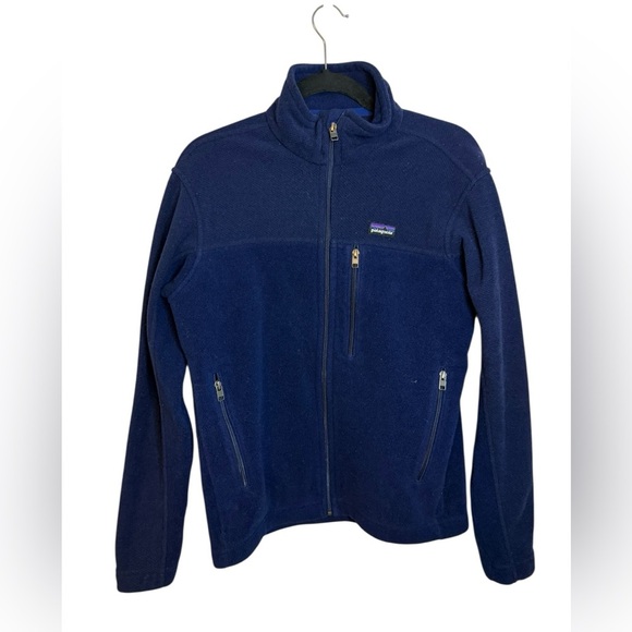 Patagonia Navy Blue Men’s Full Zip Synchilla Fleece Jacket - Picture 1 of 3